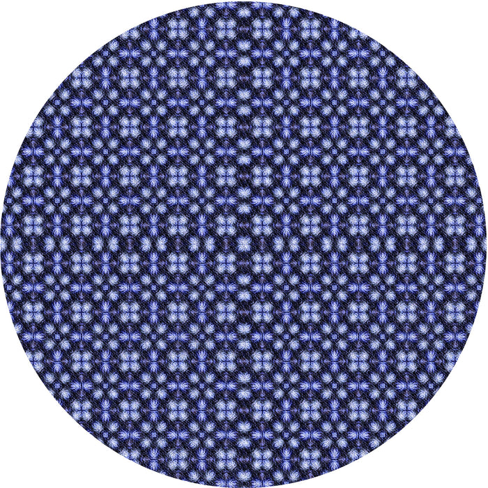 Square Patterned Blue Rug, pat487blu