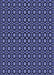 Machine Washable Transitional Blue Rug, wshpat487blu