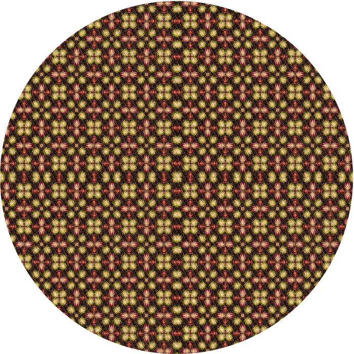 Square Patterned Red Rug, pat487org