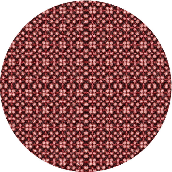 Square Patterned Maroon Red Rug, pat487rd