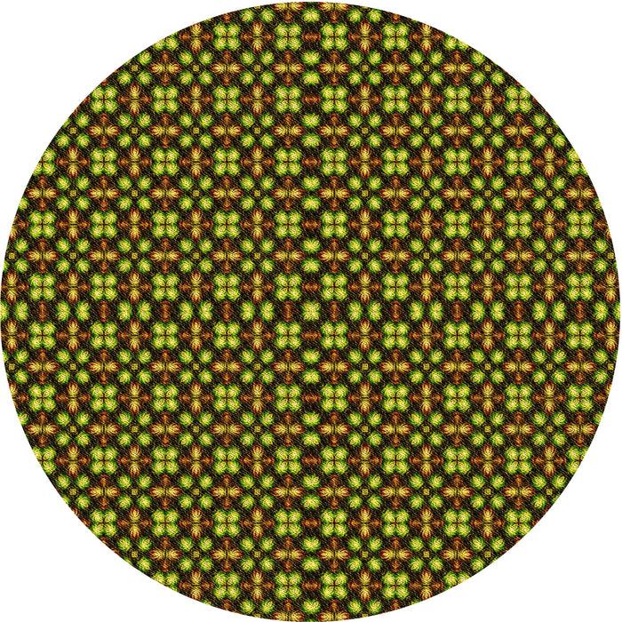 Square Patterned Pistachio Green Rug, pat487yw