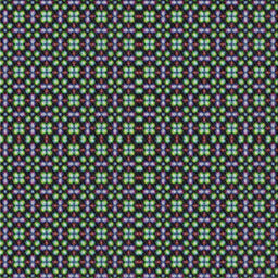 Square Patterned Charcoal Black Novelty Rug, pat487