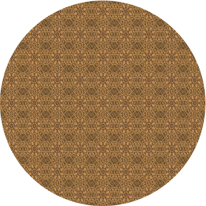 Square Machine Washable Transitional Saddle Brown Rug in a Living Room, wshpat488org