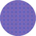 Square Patterned Amethyst Purple Rug, pat488pur