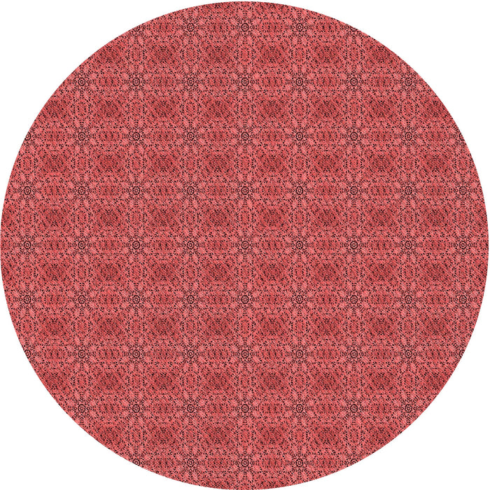 Square Patterned Red Rug, pat488rd