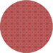 Square Patterned Red Rug, pat488rd