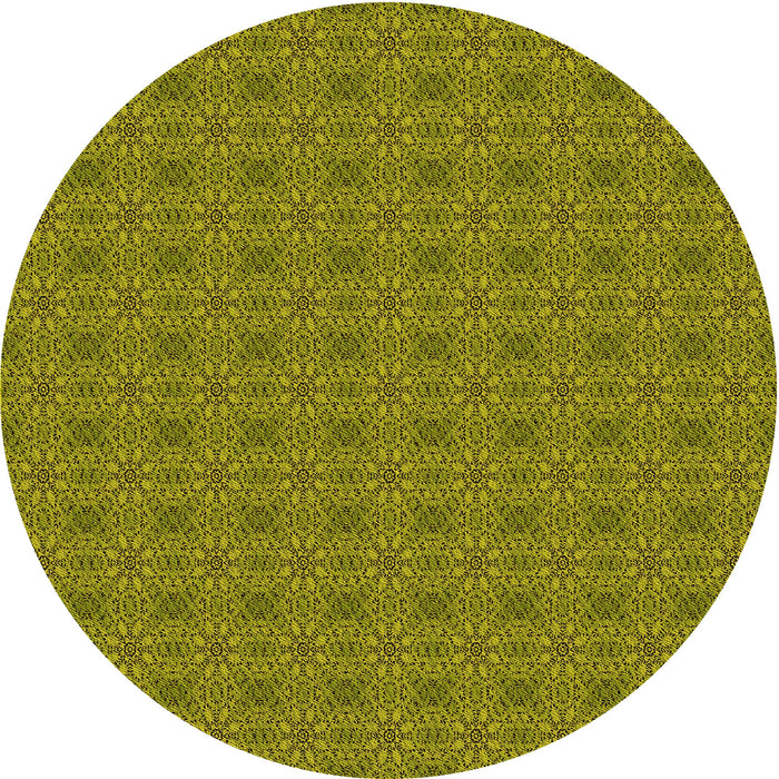 Square Patterned Dark Bronze Brown Rug, pat488yw