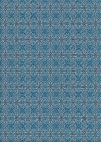 Machine Washable Transitional Blue Rug, wshpat488