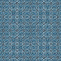 Square Patterned Blue Novelty Rug, pat488