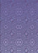 Machine Washable Transitional Purple Mimosa Purple Rug, wshpat489blu