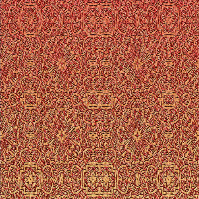 Patterned Orange Rug, pat489org