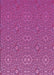 Machine Washable Transitional Medium Violet Red Pink Rug, wshpat489pur