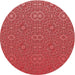 Square Machine Washable Transitional Red Rug in a Living Room, wshpat489rd