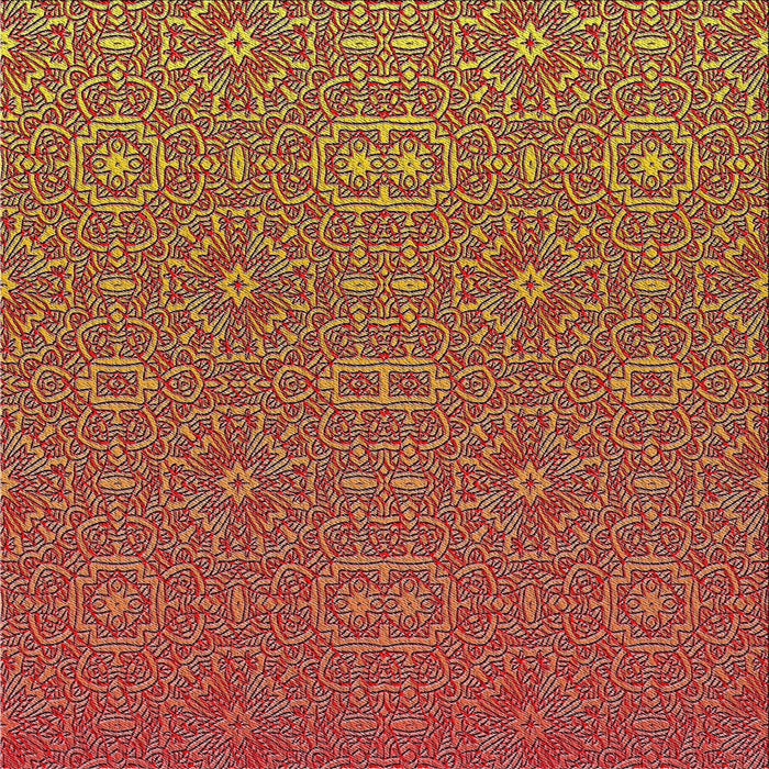 Sideview of Machine Washable Transitional Sand Brown Rug, wshpat489