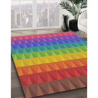 Patterned Green Novelty Rug, pat48