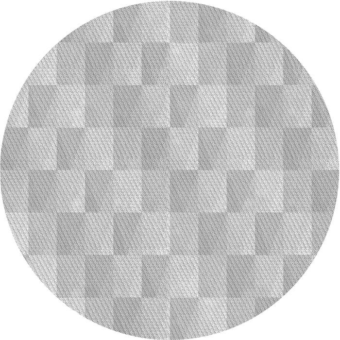 Square Patterned Dark Gray Rug, pat49gry