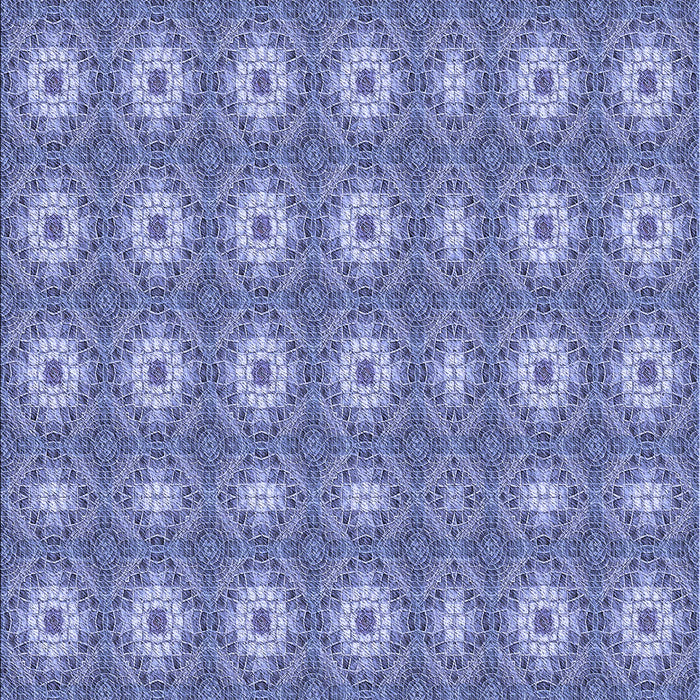 Patterned Denim Blue Rug, pat490blu