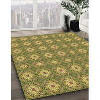 Patterned Oak Brown Rug, pat490brn