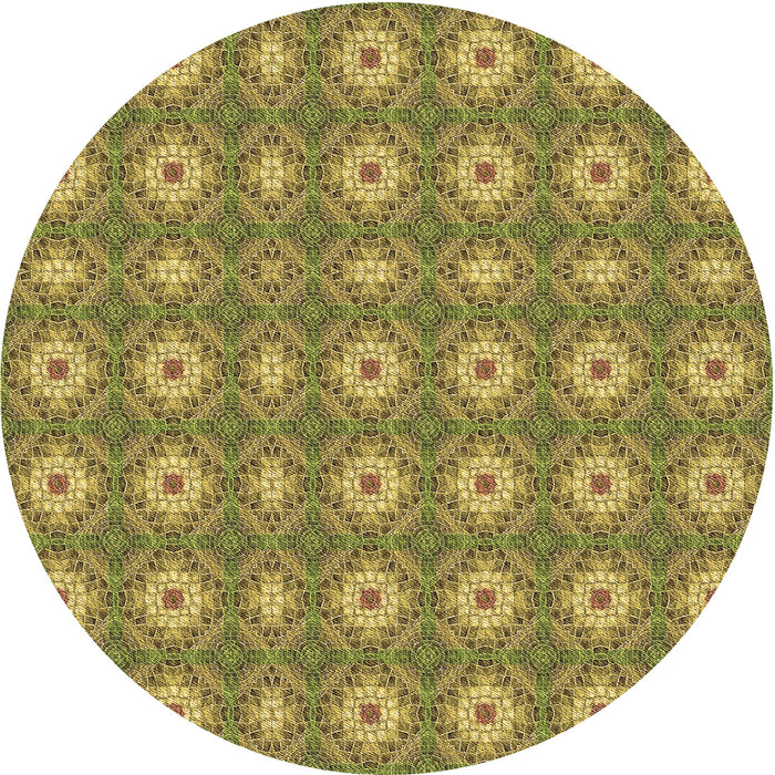 Square Machine Washable Transitional Oak Brown Rug in a Living Room, wshpat490brn