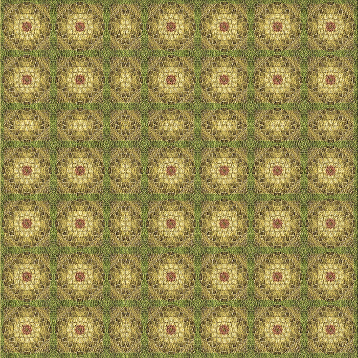 Round Patterned Oak Brown Rug, pat490brn