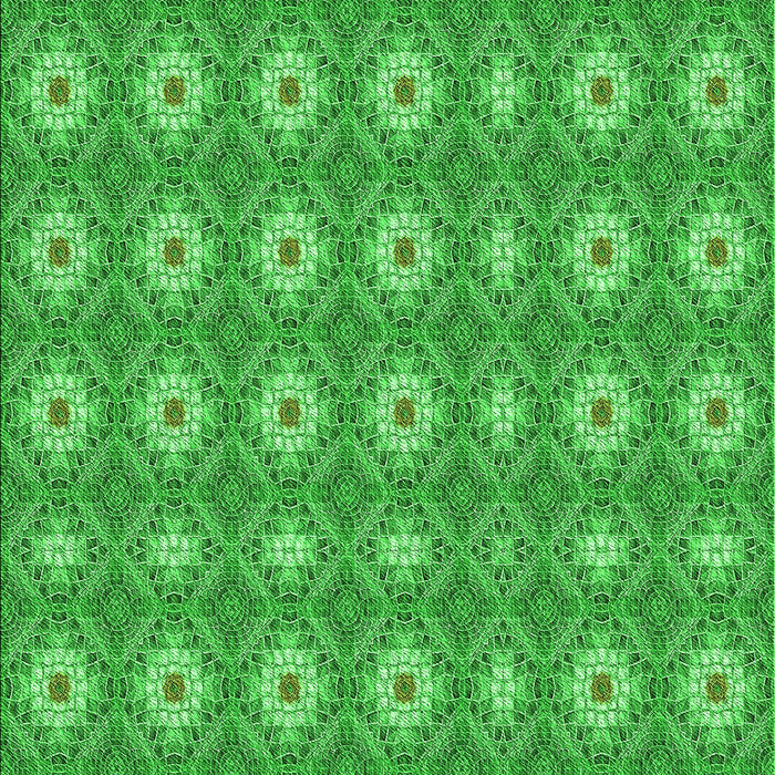 Patterned Neon Green Rug, pat490grn