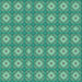 Round Machine Washable Transitional Turquoise Green Rug, wshpat490lblu