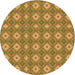 Square Machine Washable Transitional Yellow Rug in a Living Room, wshpat490org