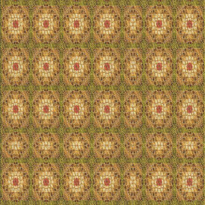 Patterned Yellow Rug, pat490org