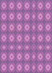 Machine Washable Transitional Orchid Purple Rug, wshpat490pur