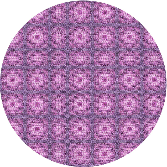 Square Machine Washable Transitional Orchid Purple Rug in a Living Room, wshpat490pur