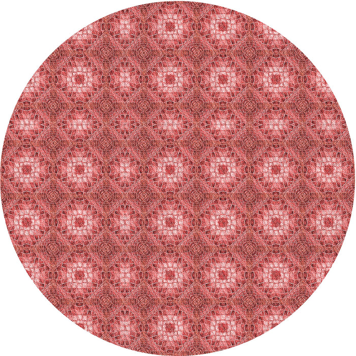 Square Machine Washable Transitional Ruby Red Rug in a Living Room, wshpat490rd