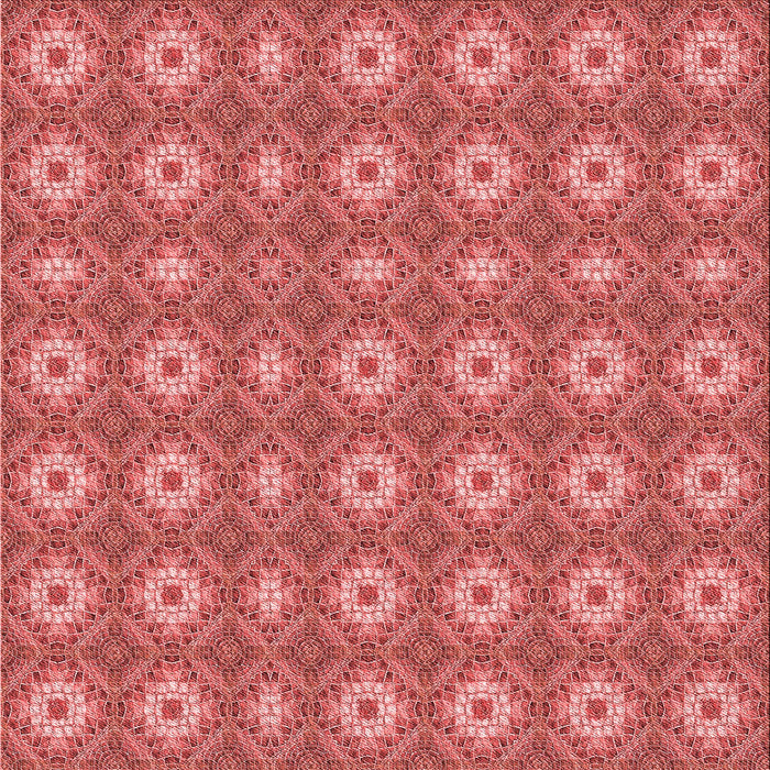 Round Machine Washable Transitional Ruby Red Rug, wshpat490rd