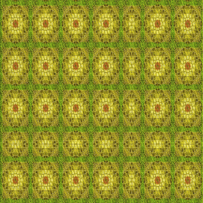 Patterned Olive Green Rug, pat490yw