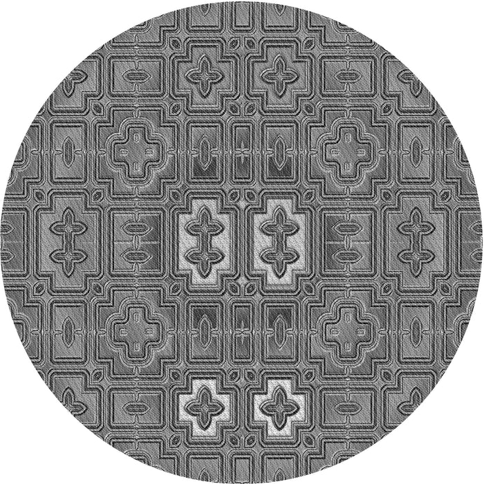 Square Machine Washable Transitional Dark Gray Rug in a Living Room, wshpat491gry