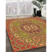 Machine Washable Transitional Yellow Rug in a Family Room, wshpat491org