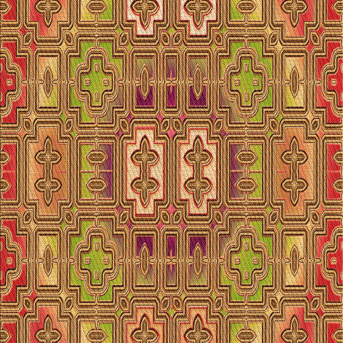 Patterned Yellow Rug, pat491org