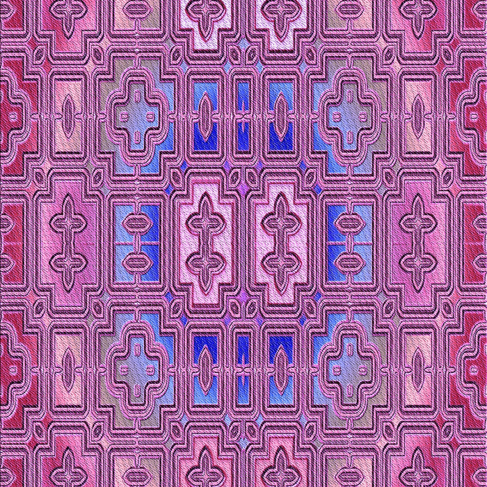 Machine Washable Transitional Orchid Purple Rug, wshpat491pur