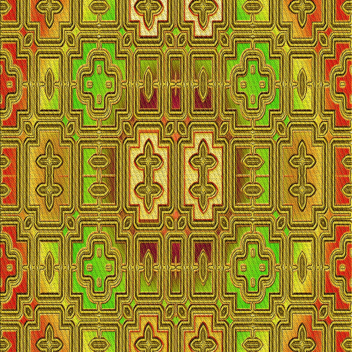 Patterned Mahogany Brown Rug, pat491yw