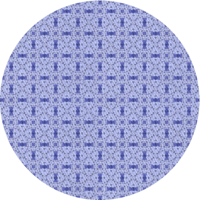 Square Patterned Pastel Blue Rug, pat492blu