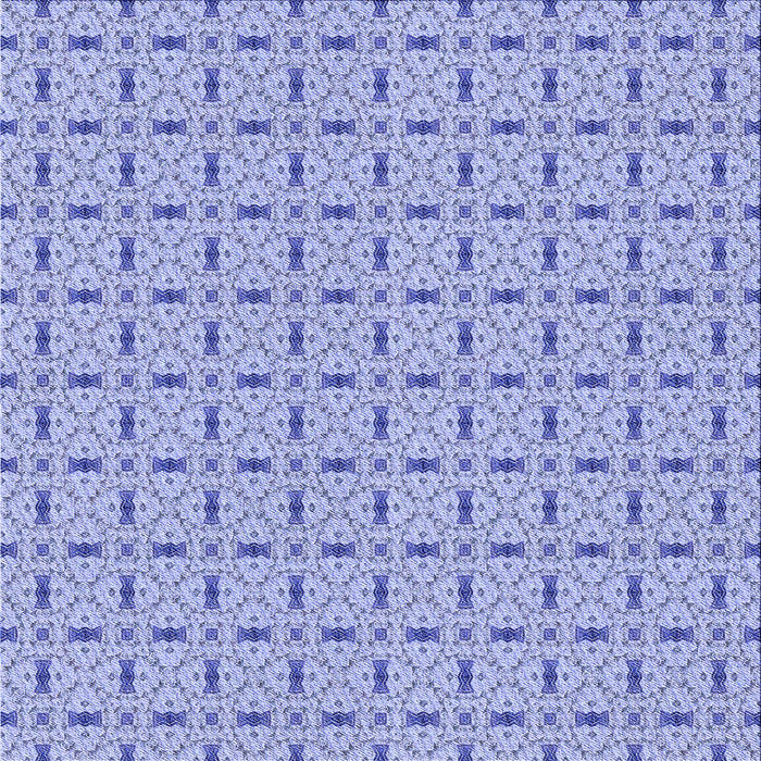 Round Patterned Pastel Blue Rug, pat492blu