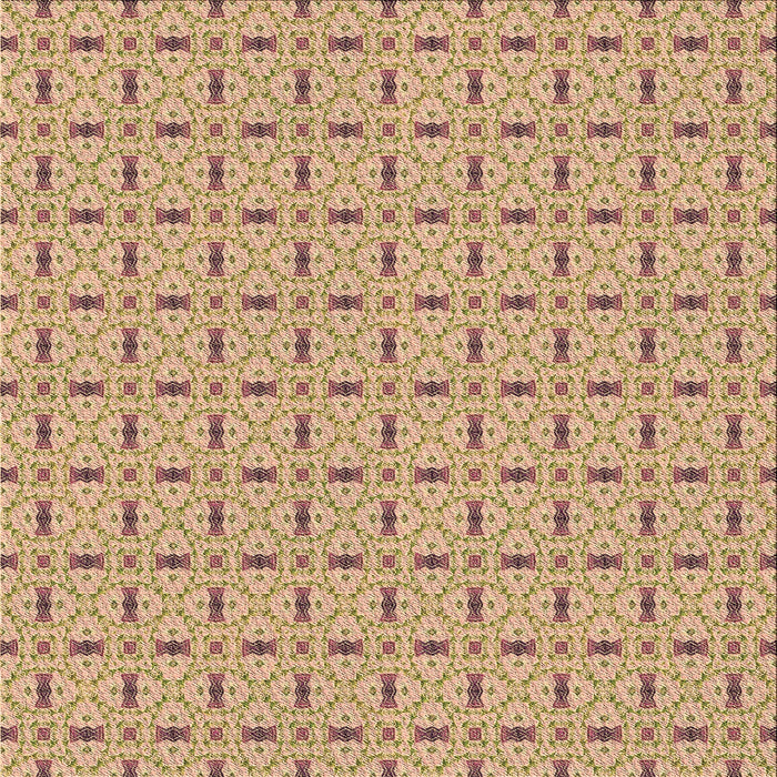 Round Patterned Petra Gold Brown Rug, pat492brn