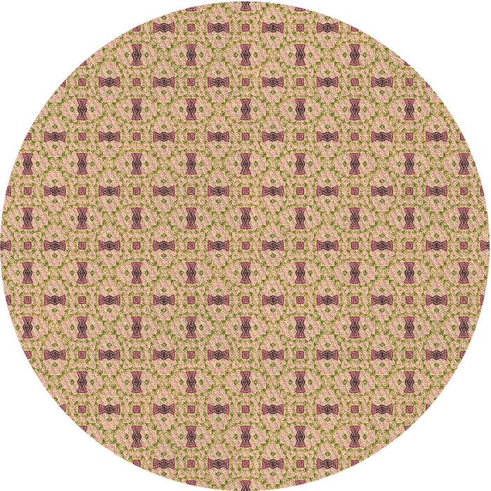 Square Patterned Petra Gold Brown Rug, pat492brn