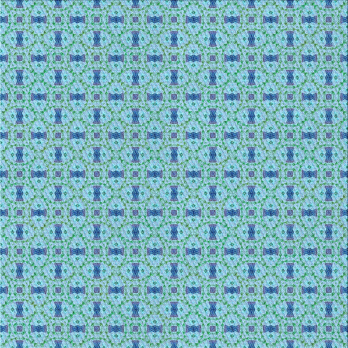 Round Machine Washable Transitional Blue Ivy Blue Rug, wshpat492lblu