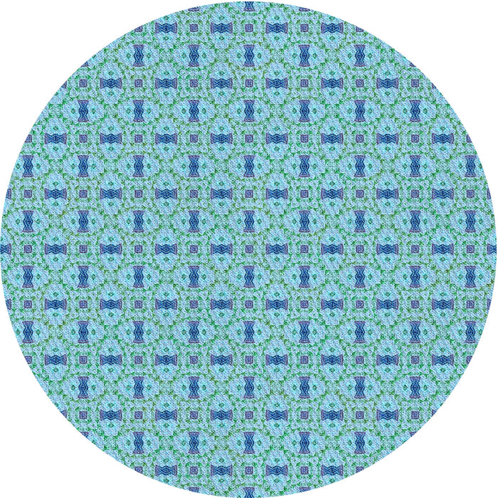 Square Machine Washable Transitional Blue Ivy Blue Rug in a Living Room, wshpat492lblu