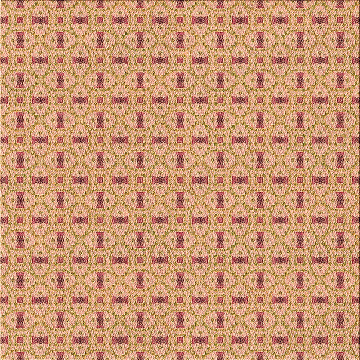 Round Machine Washable Transitional Yellow Orange Rug, wshpat492org