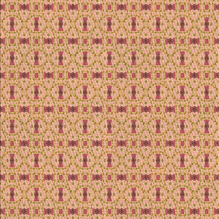 Patterned Yellow Orange Rug, pat492org