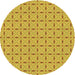 Square Patterned Yellow Rug, pat492yw