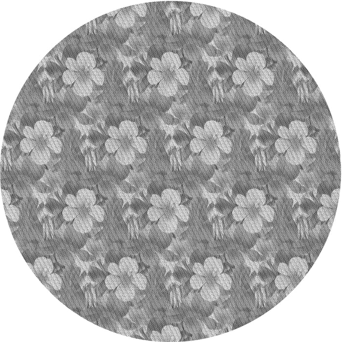 Square Patterned Cloud Gray Rug, pat493gry
