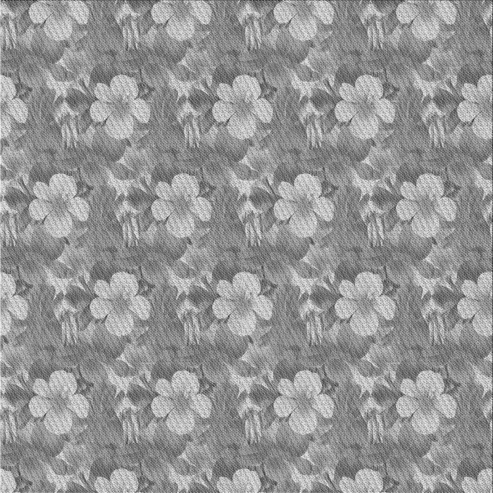 Round Patterned Cloud Gray Rug, pat493gry