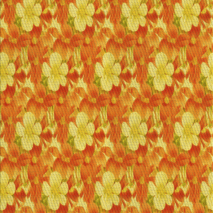 Patterned Orange Red Orange Rug, pat493yw